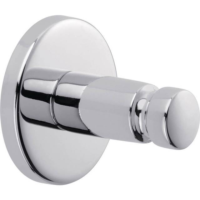tesa Smooz handdukskrok, högblank förkromad metall, självhäftande, 36 mm x 37 mm x 37 mm