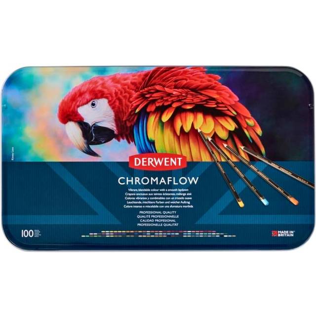 Derwent Chromaflow Pencils Tin of 100