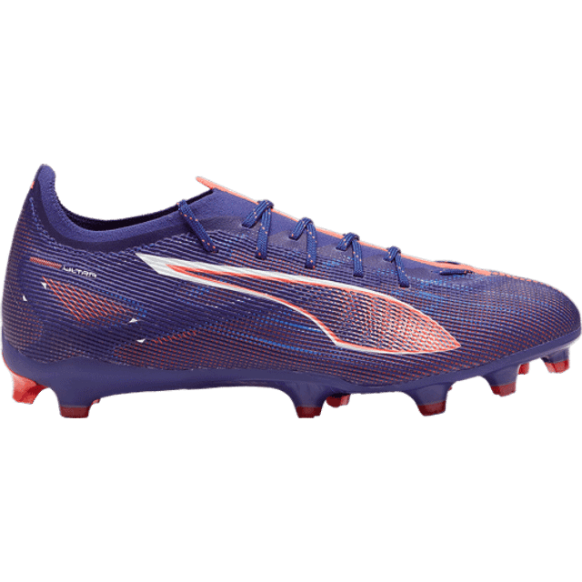 Puma Mens Ultra 5 Pro Firm Ground Football Boots - Purple, White, Size 7.5, Men