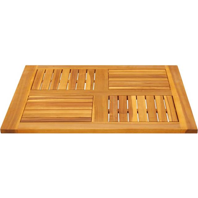 vidaXL Table Top 80x80x2.2 cm Square Solid Wood Acacia - Brown