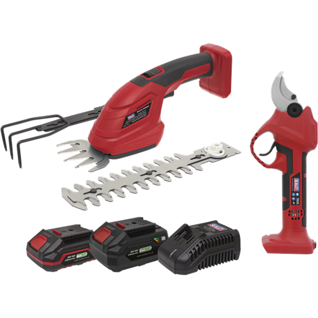 Sealey 2 x 20V SV20 Series Gardening/Pruning Cleaning Combo Kit