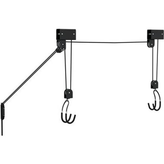 vidaXL Bike Hoist with Ceiling Mount 57 kg - Black