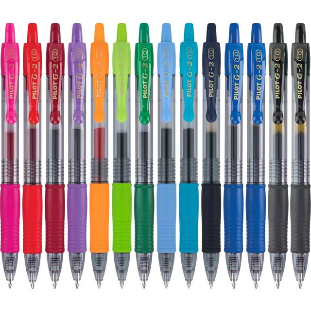 Pilot  G2 Premium Gel Roller Pens  Bold Point 1 mm  Pack of 14  Assorted Colors
