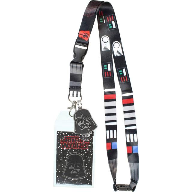 "Star Wars Darth Vader ID Lanyard Badge Holder with 1.5"""" Rubber Charm"