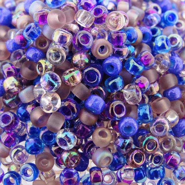 Miyuki Round Seed Beads Size 80 22g Lilacs Mix