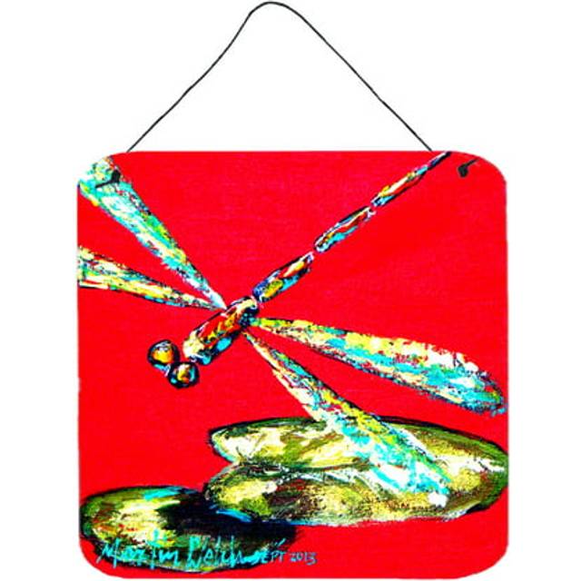 """""Caroline's Treasures Insect-Dragonfly Shoo-Fly Aluminum Metal Wall or Door Hanging Prints  6 x 6""""""""  Multicolor"""""