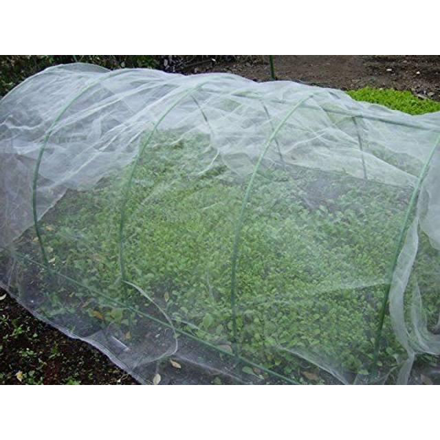 Agfabric Garden Netting 10'x50' Insect Pest Barrier Bird Netting for Garden Protection Row Cover Mesh Netting for Vegetables Fruit Trees and Plants Wh