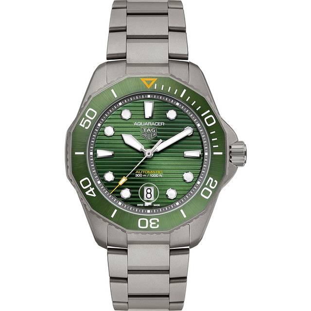 TAG Heuer orologio Aquaracer Professional 300 Calibre 5 43mm verde automatico titanio WBP208B.BF0631