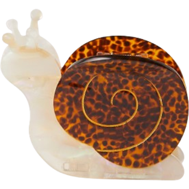 Solar Eclipse Hand Painted Claw Clip in Snail