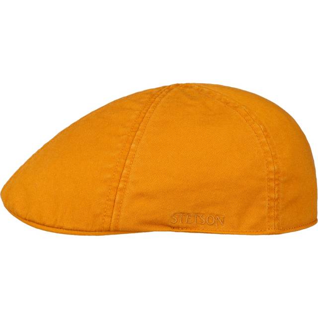 Stetson - Orange flatcap Keps - Texas Cotton Tangerine Flat Cap @ Hatstore