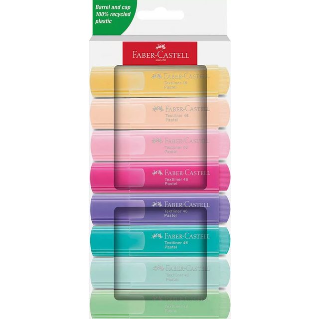 Faber-castell highlighter 1546 pastel 8 colours