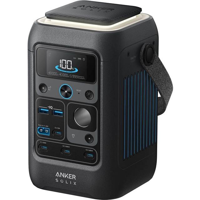 Anker SOLIX C300X DC-batteri, med axelrem, 90 000 mAh (288 Wh), DC 300W