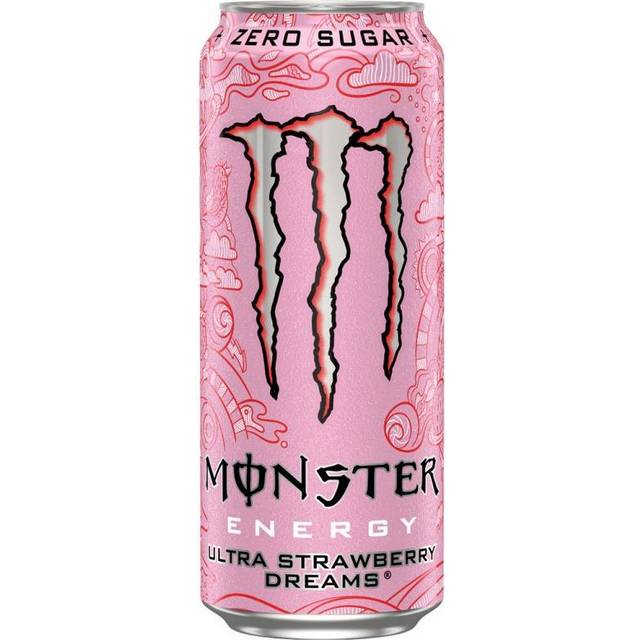 Monster Energy Ultra Strawberry Dreams Zero Sugar Energidryck 50 cl