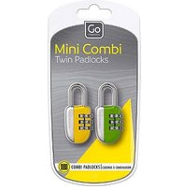 Go Travel Mini Combi Padlocks Yellow Green