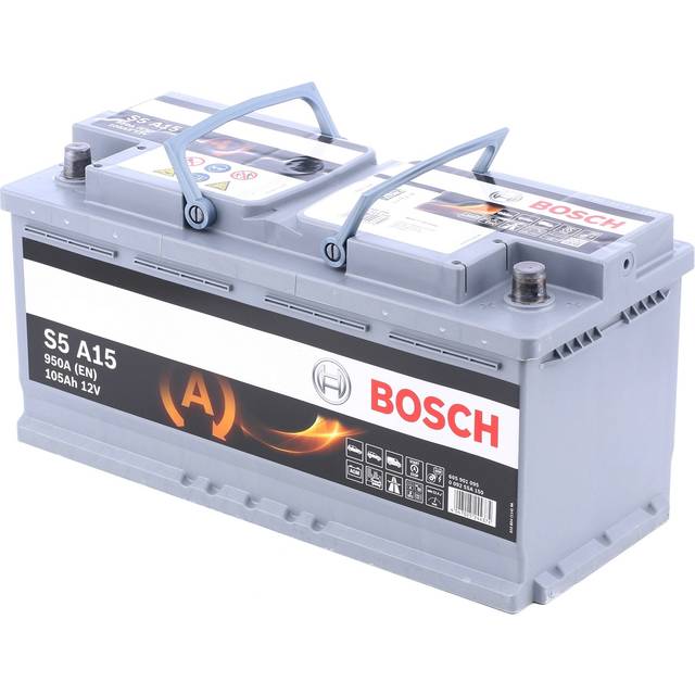 Bosch S5A15 Agm Car Battery - 3 Year Guarantee 020 105Ah 950Cca L393 X W175 H190 0/1 B13 | Euro Car Parts
