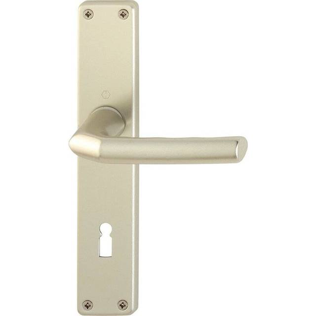 Langschildgarnitur Birm.1117/202SP, Alu.F2 OB 72mm DIN L/R HOPPE