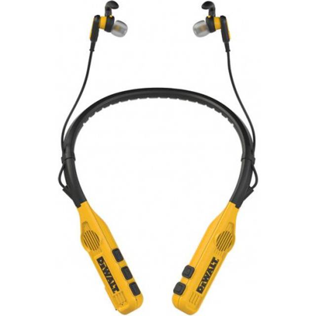 Dewalt telecoms jobsite pro max neckband earphones built-in speakers dwt1902093