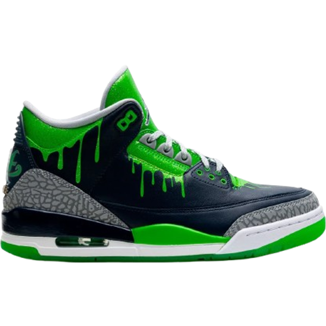 Air Jordan 3 Retro x Doernbecher XIX 'Navy Green' - navy - 3.5