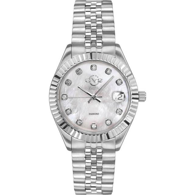 Gevril GV2 Naples WoMens Silver Dial Steel Watch - One Size