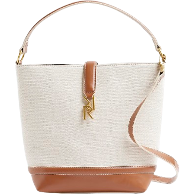River Island Womens Cream Canvas Bucket Bag - One Size