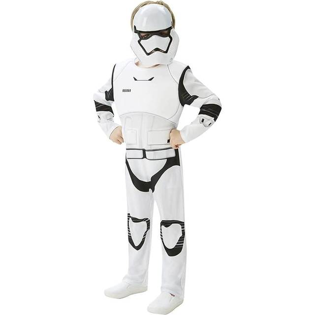 Rubie's 3620268 – EP7 Stormtrooper deluxe child, M, vit/svart