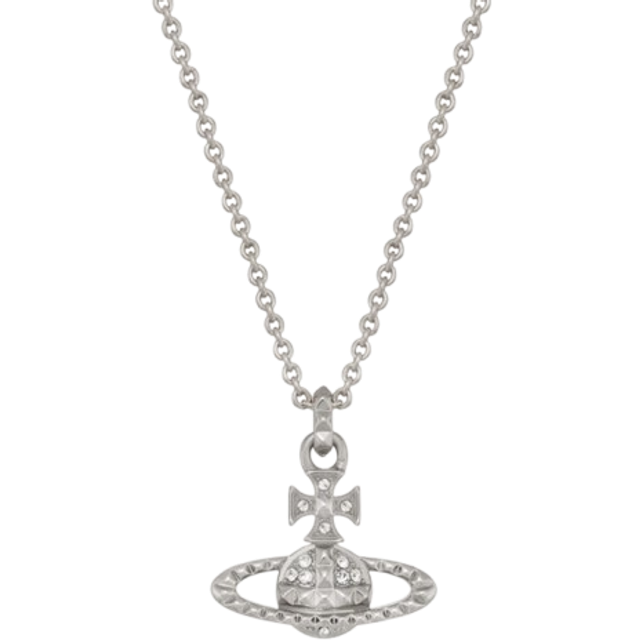 Vivienne Westwood Jewellery Womens Silver Crystal/rhodium (silver) Mayfair Bas Relief Rhodium-plated Brass and Crystal Pendant Necklace - SILVER