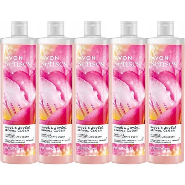 Avon Senses Set of 5 Shower Gels Sweet Joyful Women's 5 X 500 Ml