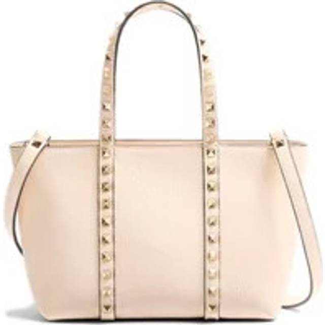 Valentino Garavani, Tote Bags, female, White, ONE SIZE, Rockstud Small Shopping Bag