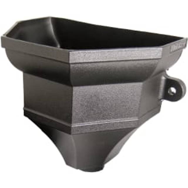 FloPlast Black Cast Iron Style Rainwater Head Ogee Hopper