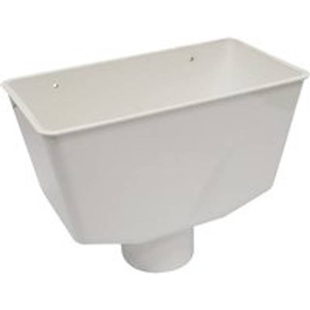 FloPlast Deepflow/ Hi-Cap Downpipe Hopper - 80mm White