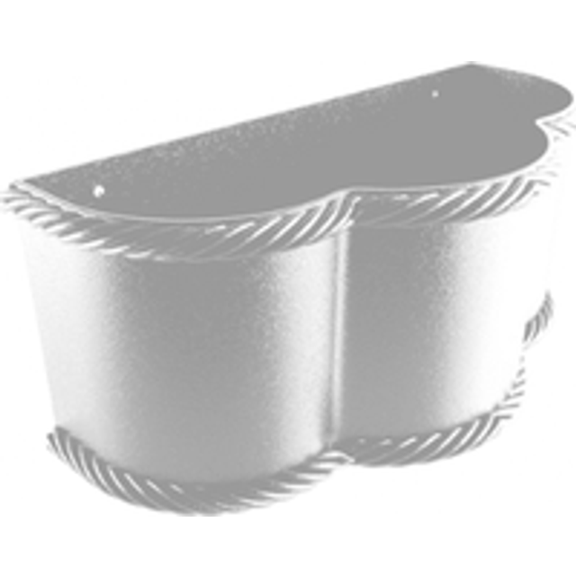 Cast Aluminium Round Gemina Hopper - 76mm PPC Finish