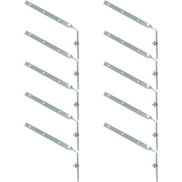 Gutter Side Rafter Bracket Universal 300mm Galvanised Steel Fascia Fixing X 10