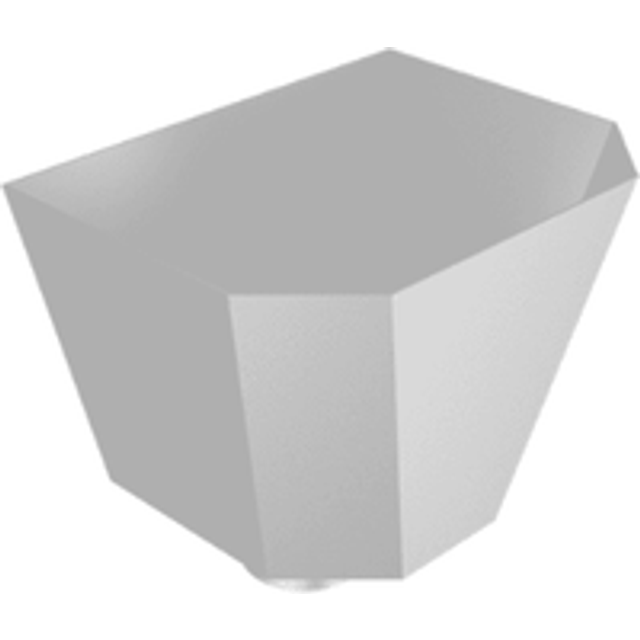 Aluminium Round Swaged Saturn Small Hopper - 63mm PPC Finish