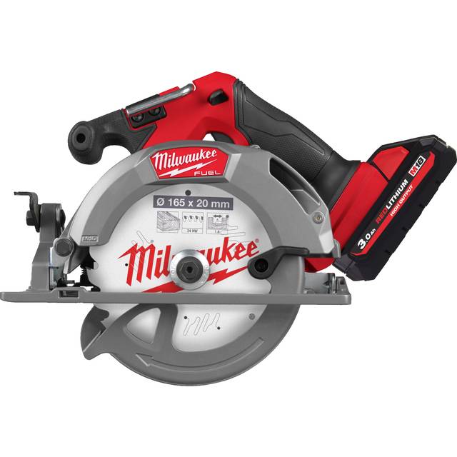 M18FCS552-302B 18V fuel Compact 165mm Circular Saw high output Kit - 2x 3Ah Batteries, Charger & 24' Bag - Milwaukee