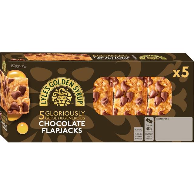 Lyle's Golden Syrup Chocolate Flapjack 150g (5x30g)