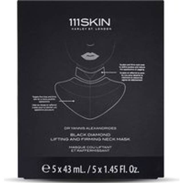 111skin Black Diamond Lifting And Firming Neck Mask 5 x 43 ml