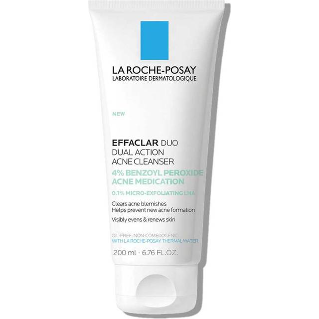 La Roche Posay Effaclar Duo Acne Face Wash With 4% Benzoyl Peroxide
