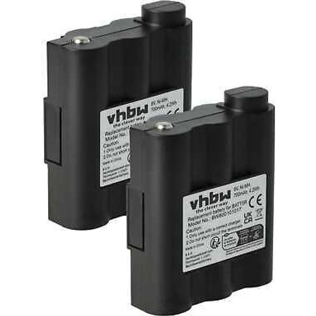 2x Battery compatible with Alan / Midland GXT-1000, G9, G7 xt pmr lpd, G7 xt pmr, GXT-1050, Atlantic Radio, Walkie-Talkie (700 mAh, 6 v, NiMH) - Vhbw