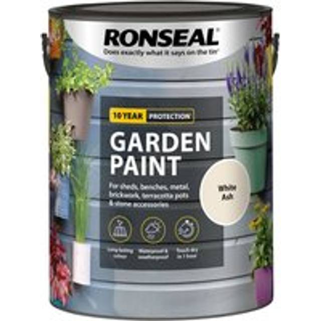 Ronseal Garden Paint, White Ash 5L