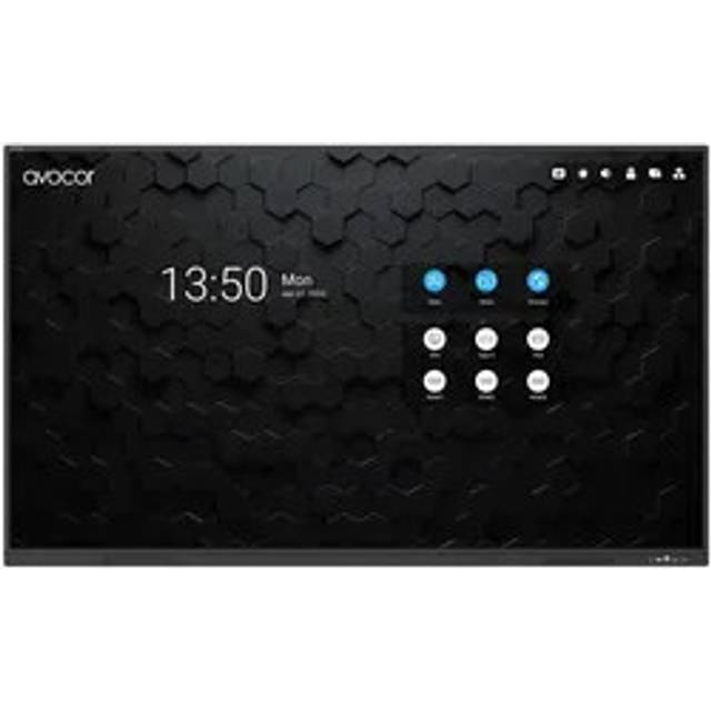 Avocor AVS-8610E - 86" Diagonal klass S Series LED-bakgrundsbelyst LCD-skärm - interaktiv - med pekskärm (multitouch) - Android - 4K UHD (2160p) 3840 x 2160 - direktupplyst LED
