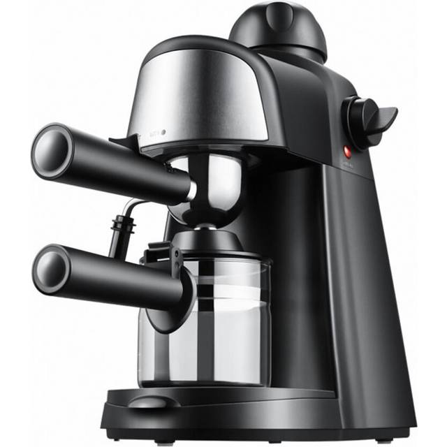 (black, EU Plug) Espresso Coffee Machine 5 Bar 2-4 Cup 240ml Capacity 800w Espresso Maker With Steam Milk Frother