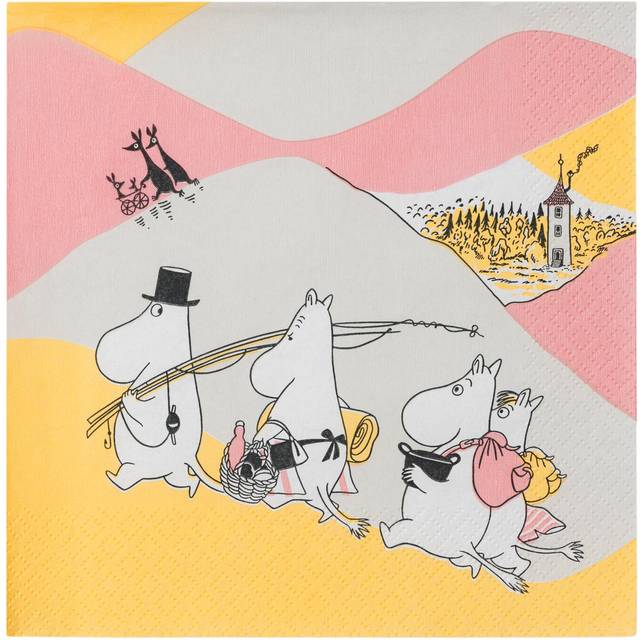 Moomin Napkins Family Time 33 cm