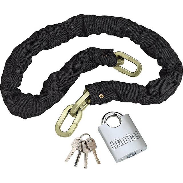 Clarke cht728 heavy duty motorcycle padlock and chain