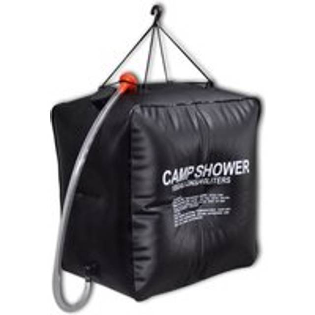 Camp Shower Solar Shower Outdoor Bath 40 L - Black - One Size