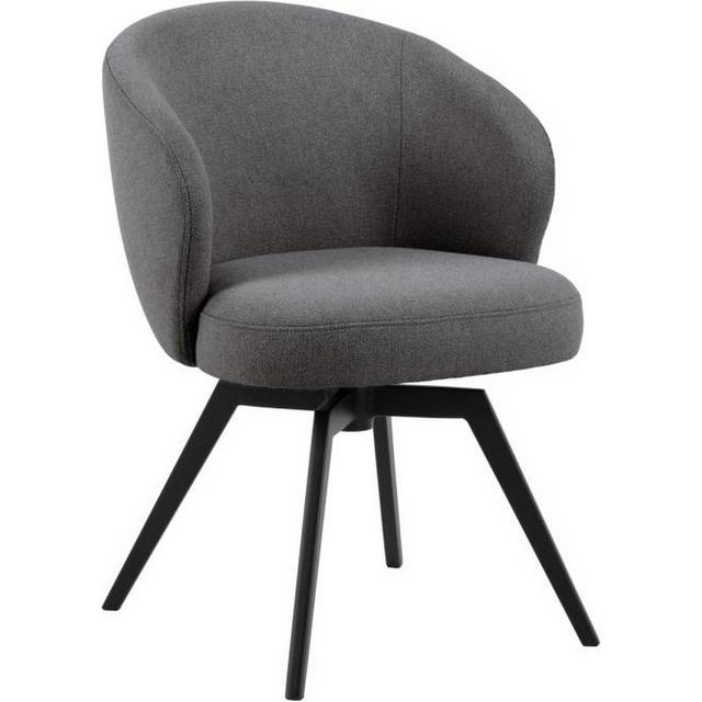 Furniture To Go Darlene Dining Chair With Armrest And Swivel Function In Grey - One Size