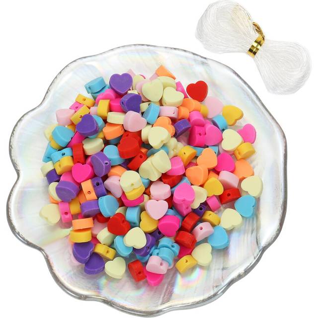 100pcs Mixed Polymer Clay Spacer Beads for Women Jewelry Making DIY Br
