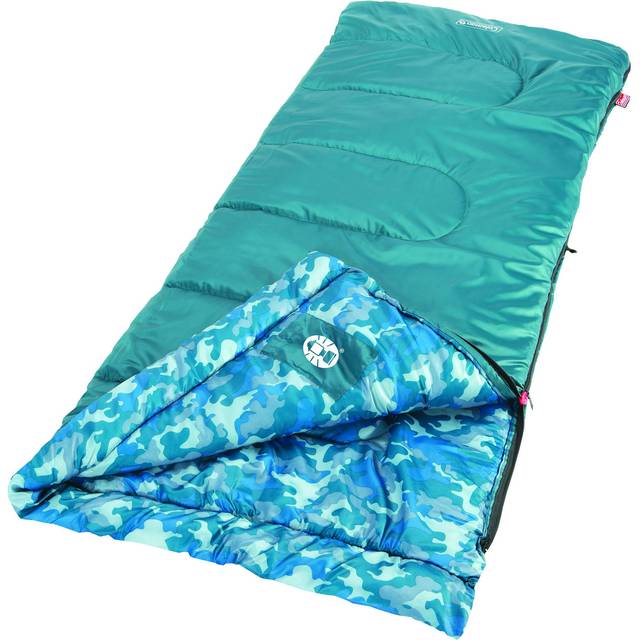 Coleman Kids 45F Sleeping Bag for Children up to 5ft 5in Tall  Lightweight & Warm Sleep Sack for Indoor/Outdoor Use  Machine Washable