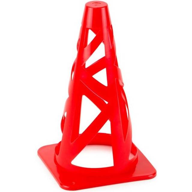 Brybelly SCOA-015 9 in. Collapsible Sport Cones, Red
