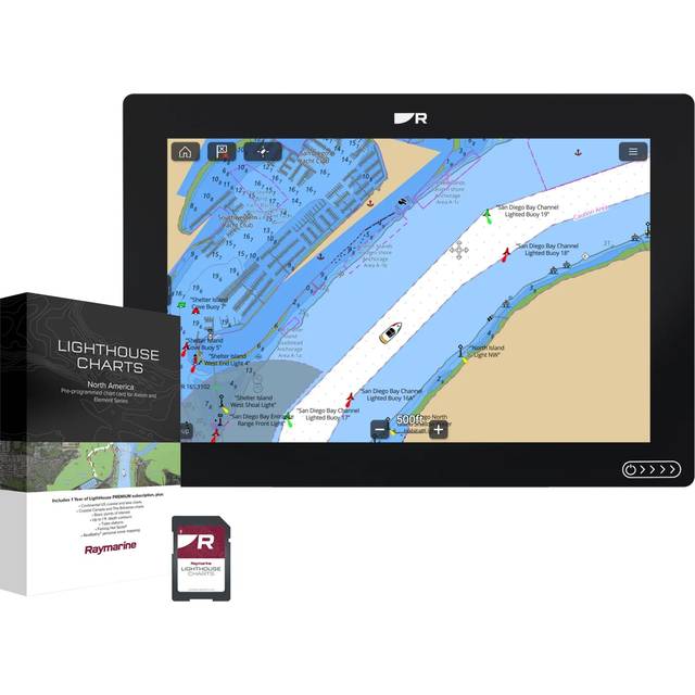 Raymarine AXIOM+ 12 kombienhet + sjökort för Nordeuropa