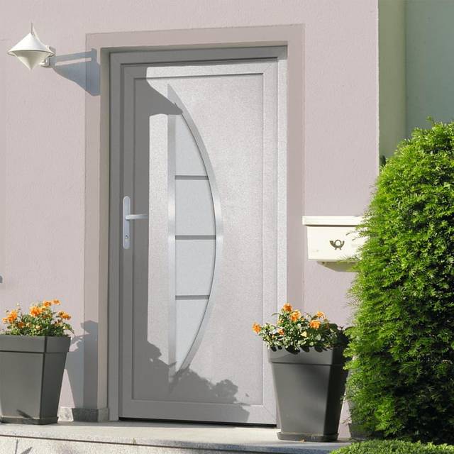 Ytterdörr vit 98x190 cm PVC